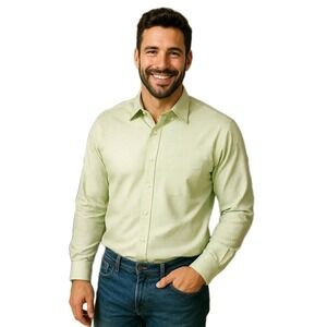 Brooks Brothers Button Down Long Sleeve Size 15.5 - 2/3  Color: Green White